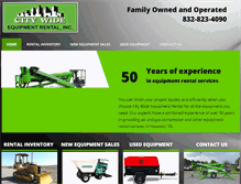 Tablet Screenshot of citywideequipmentrental.com